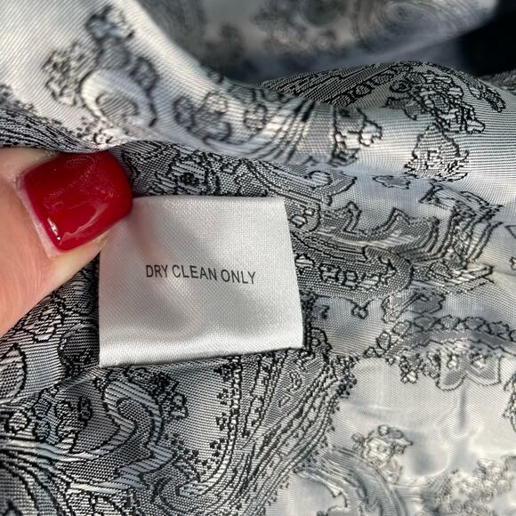 Anthropologie Coat Large Luii Tartan Plaid Paisley Lined Wool Blend Snap Button - Picture 4 of 10